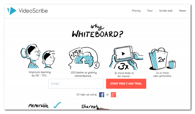 VideoScribe isa tool to make your own whiteboard videos